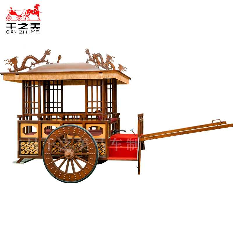 Phong cách Trung Quốc Xe ngựa cổ điển Hoàng gia cổ điển Xe cưới chụp ảnh phim và truyền hình Đạo cụ hoạt động thương mại cổ xưa